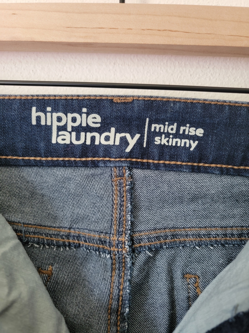 hippie laundry Women's Dark Blue Skinny Mid Rise Jeans Size 22 - Picture 6 of 11